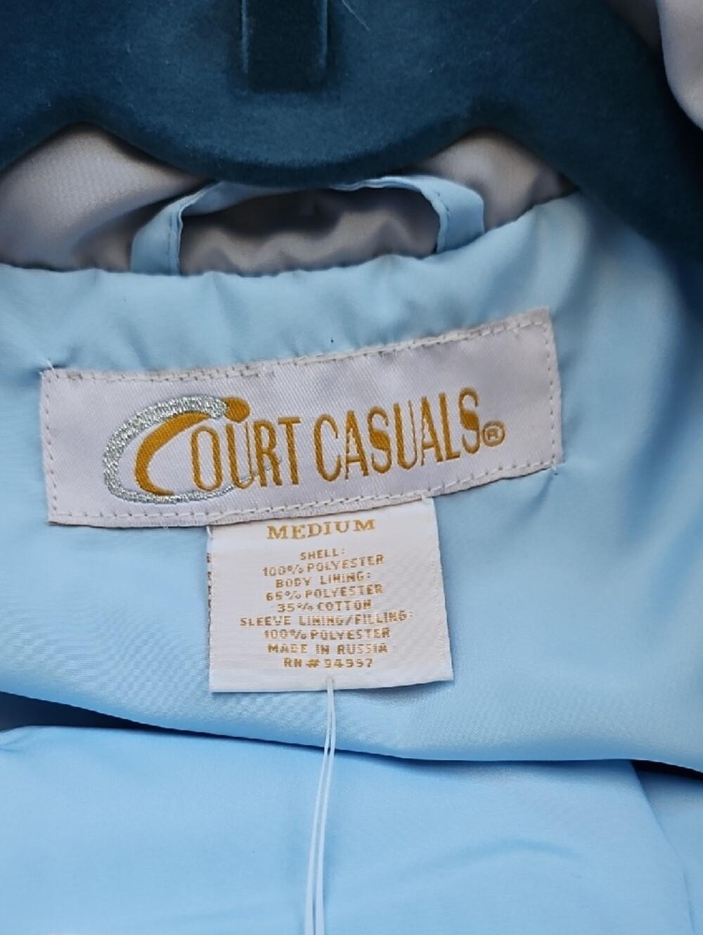 Vintage Court Casuals Women’s Light Blue Track Jacket & Joggers Set Medium - Picture 2 of 6